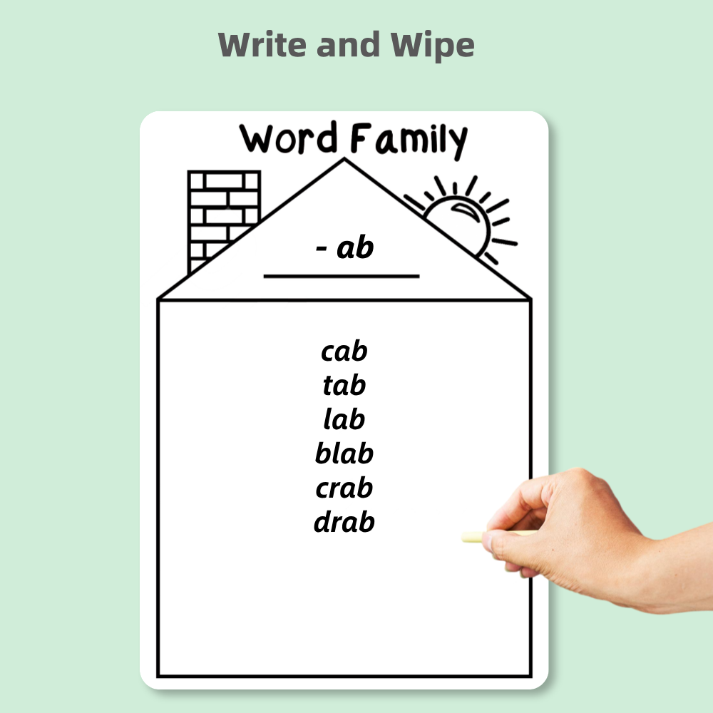 Practice Whiteboard - Word Family (5 Pcs)