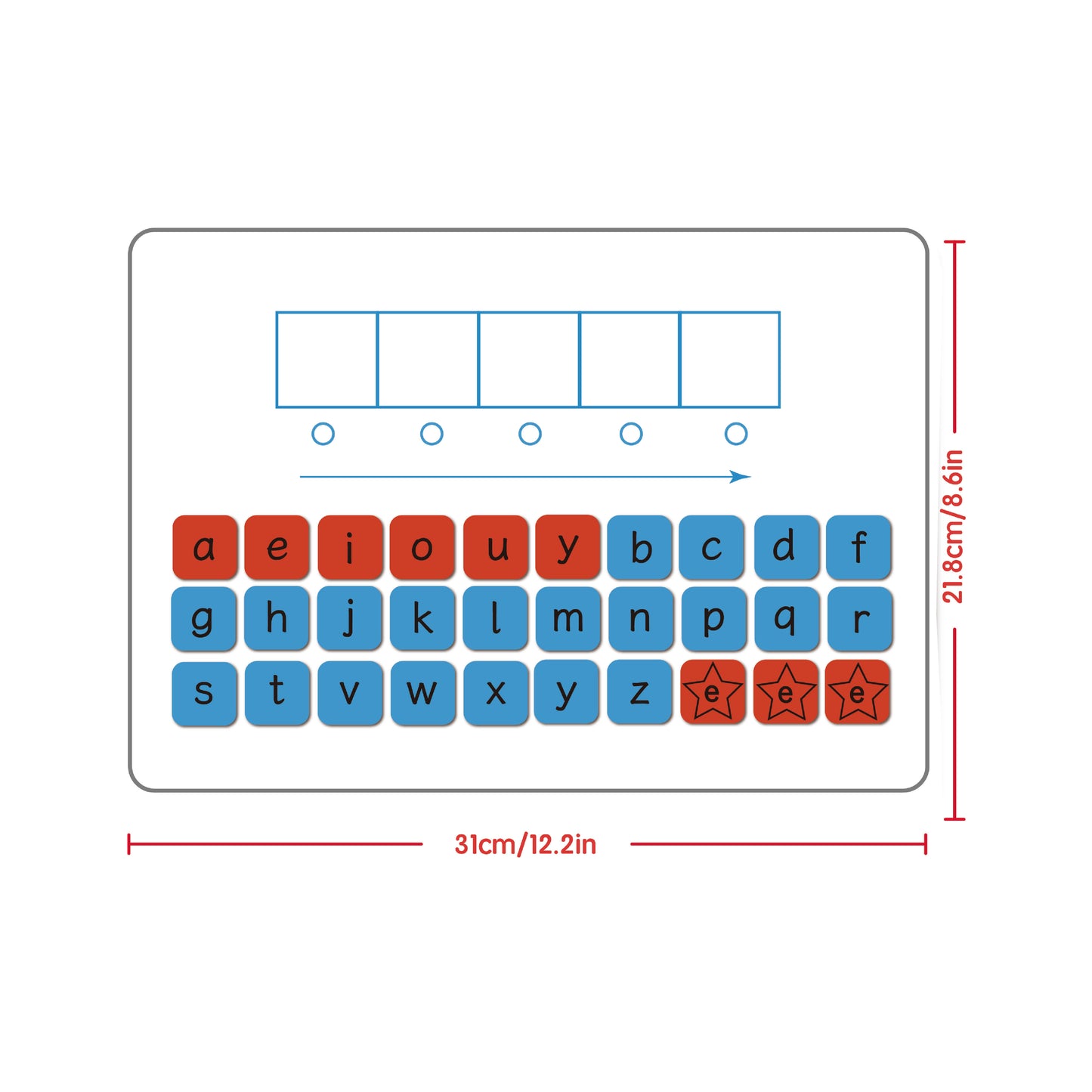 Word Building Megnetic Whiteboards (Style 1, 2 Sheets)