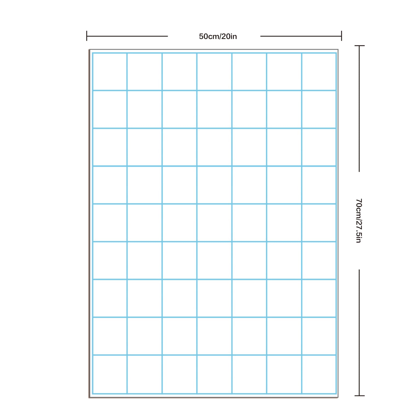 Large Dry-Erase Grid Posters Size : 20 x 28" (2 Pcs)