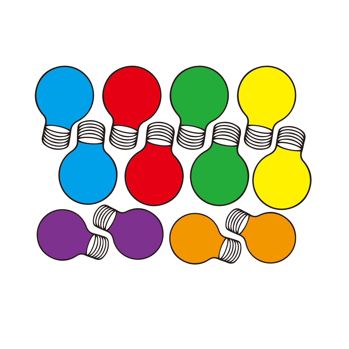 Colorful Bulb Magnets
