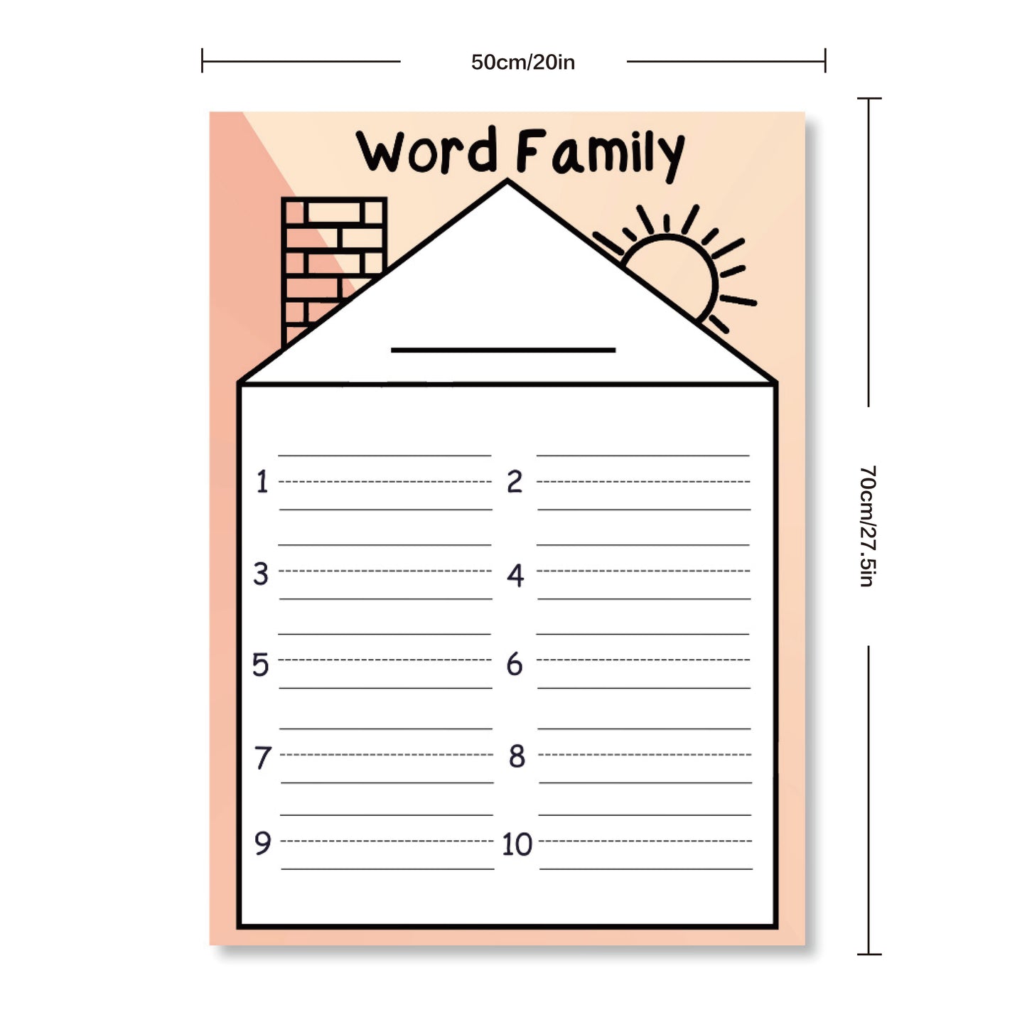 Large Word Family Posters (2 Pcs)