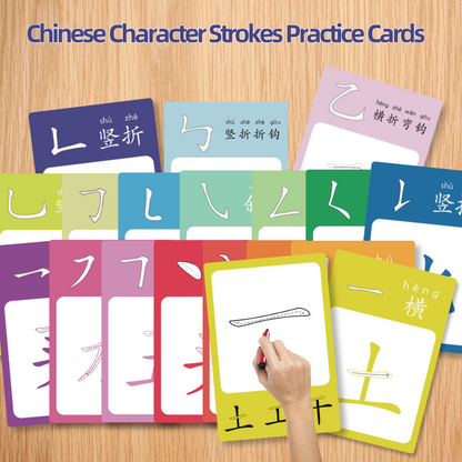 Chinese Character Stroke Cards