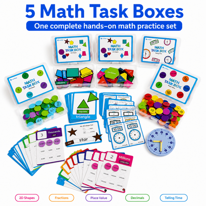 LumiStar Math Task Box Set – 5-in-1 Bundle