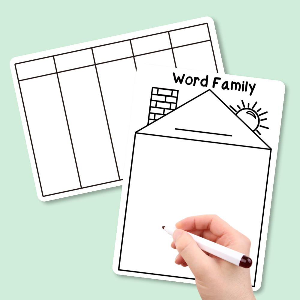 Practice Whiteboard - Word Family (5 Pcs)