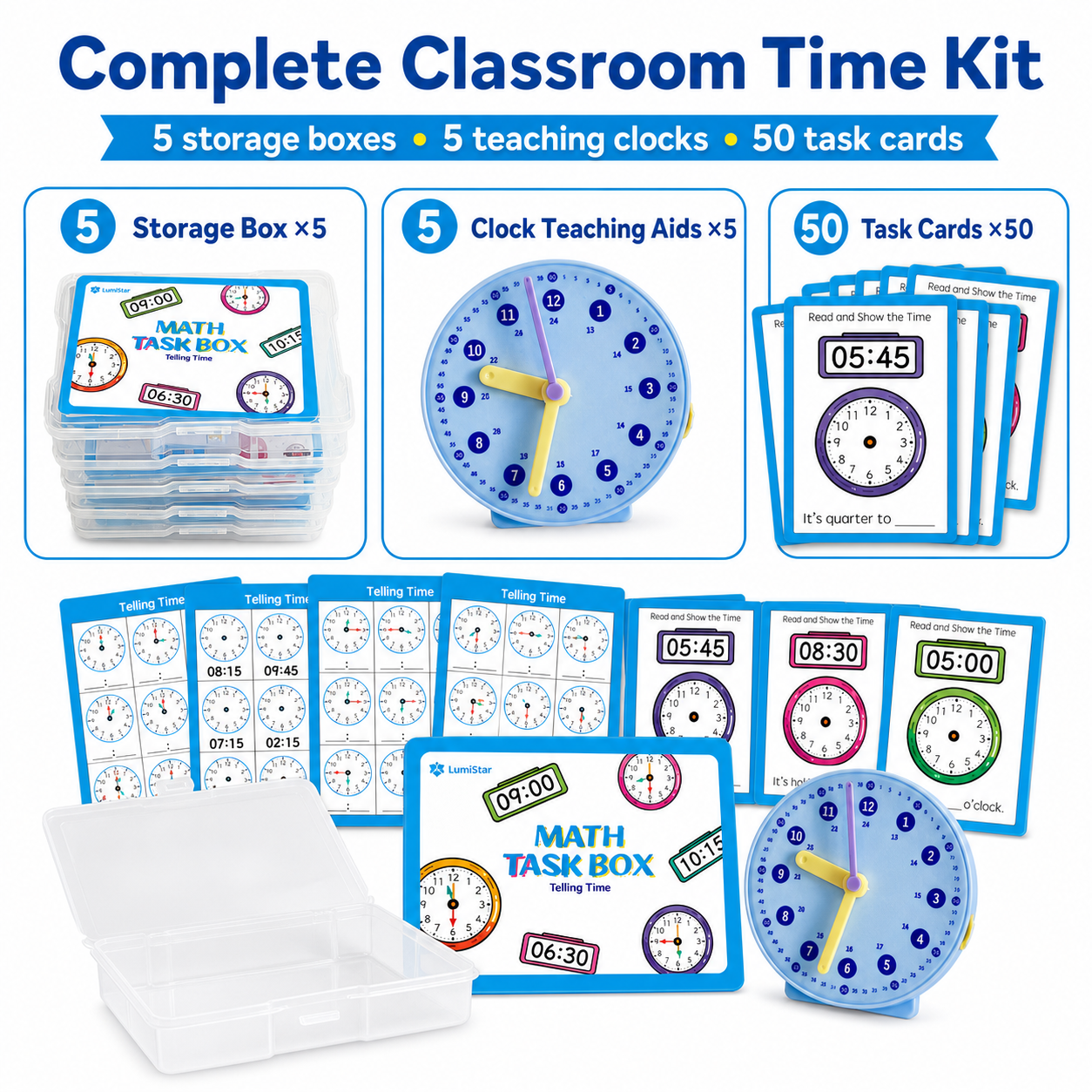 Telling Time Task Box