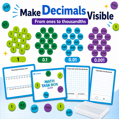 LumiStar Math Task Box – Decimals