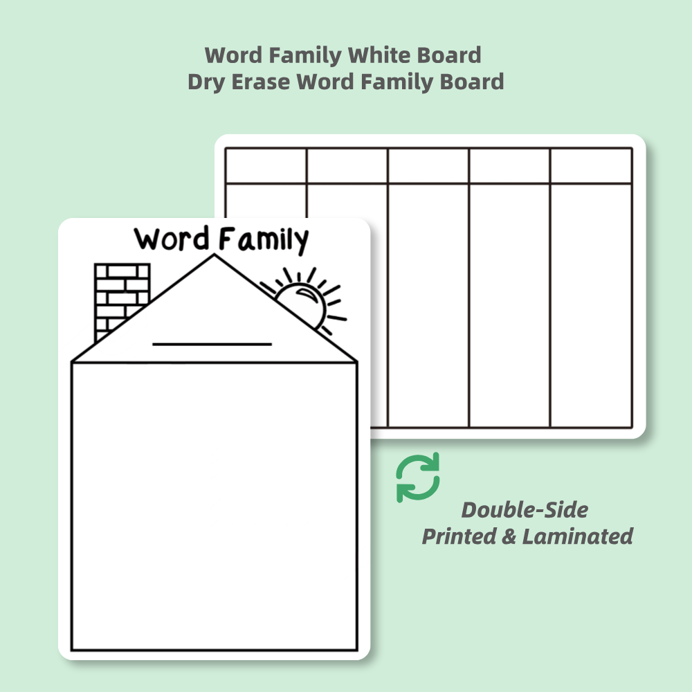 Practice Whiteboard - Word Family (5 Pcs)