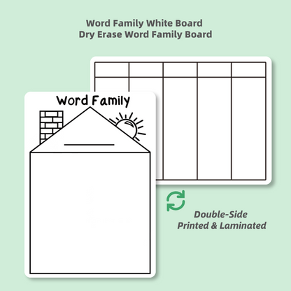 Practice Whiteboard - Word Family (5 Pcs)
