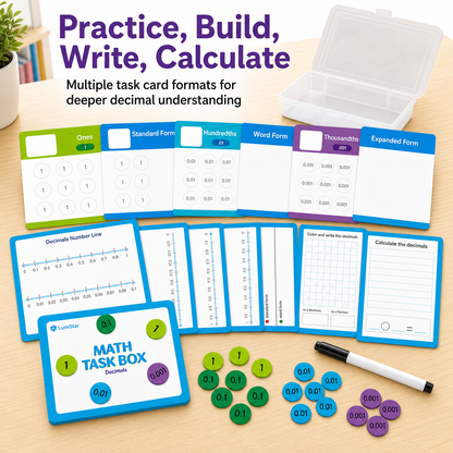 LumiStar Math Task Box – Decimals
