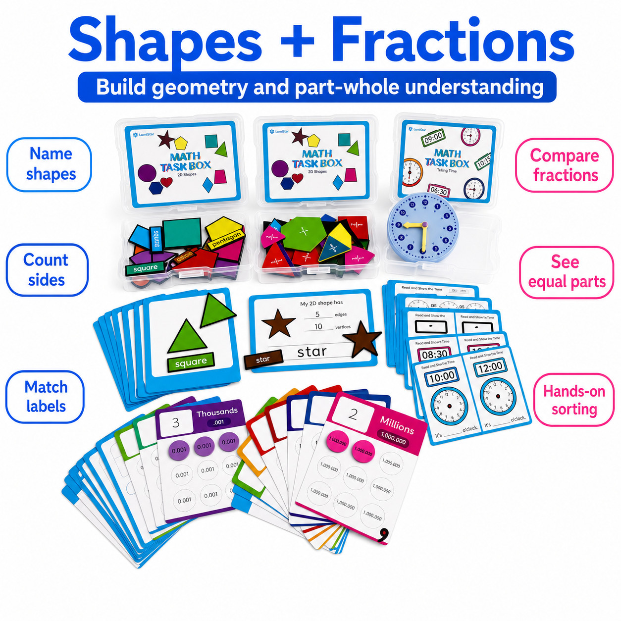 LumiStar Math Task Box Set – 5-in-1 Bundle