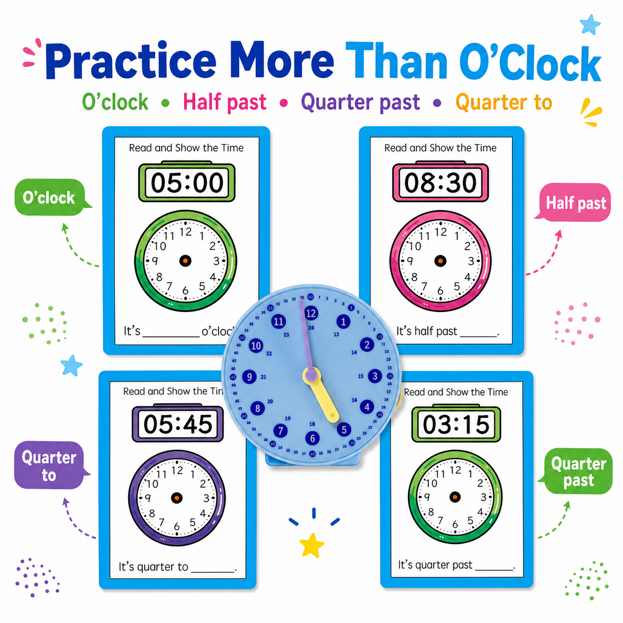 Telling Time Task Box