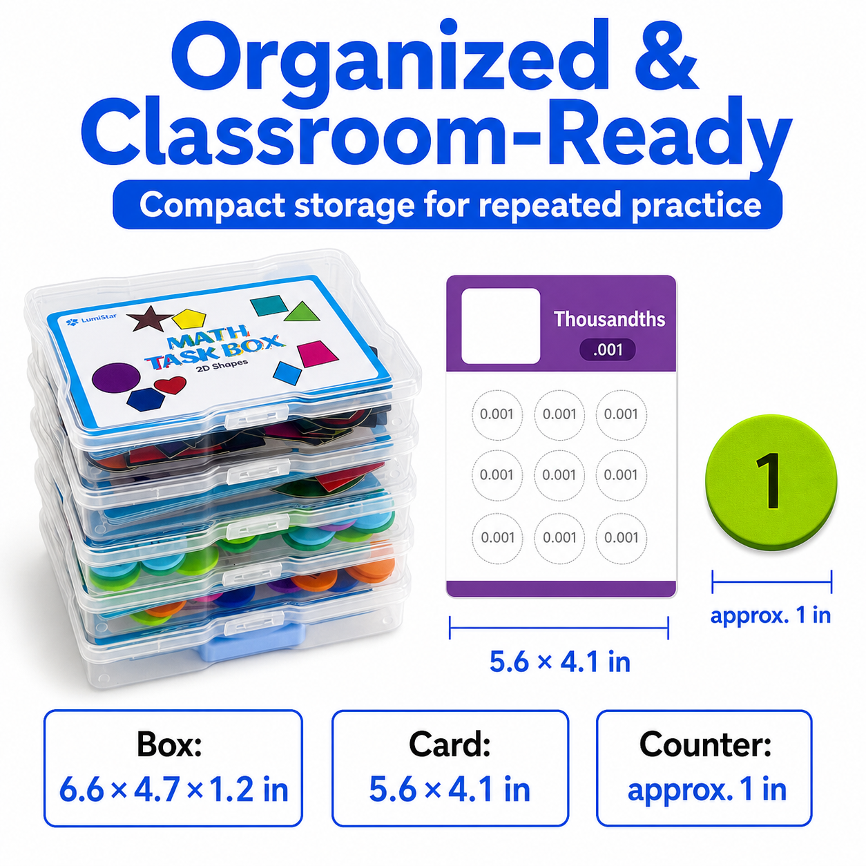 LumiStar Math Task Box Set – 5-in-1 Bundle
