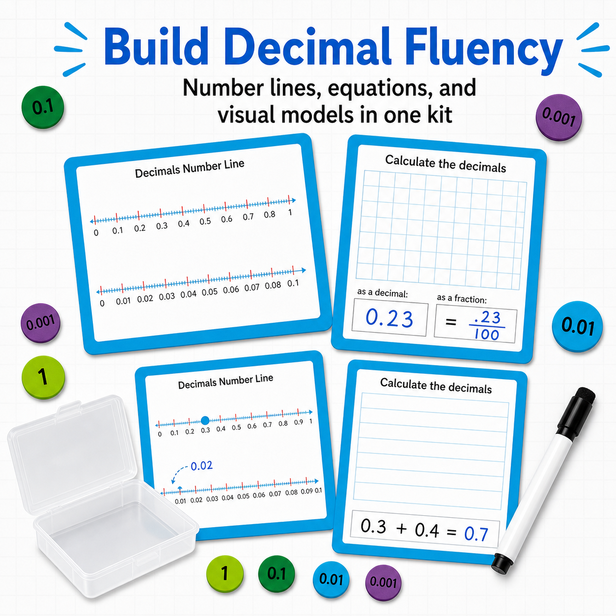 LumiStar Math Task Box – Decimals