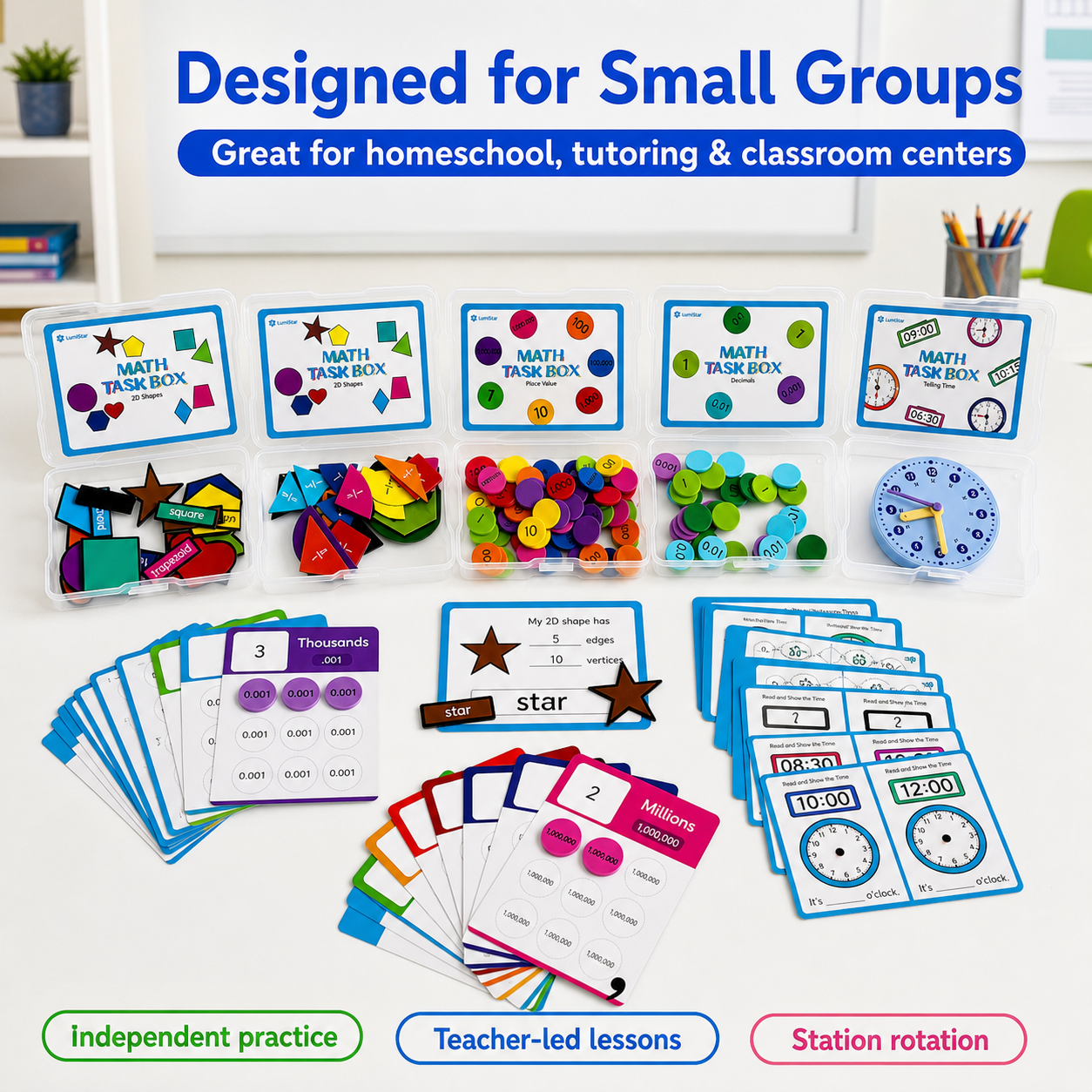 LumiStar Math Task Box Set – 5-in-1 Bundle