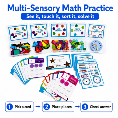 LumiStar Math Task Box Set – 5-in-1 Bundle