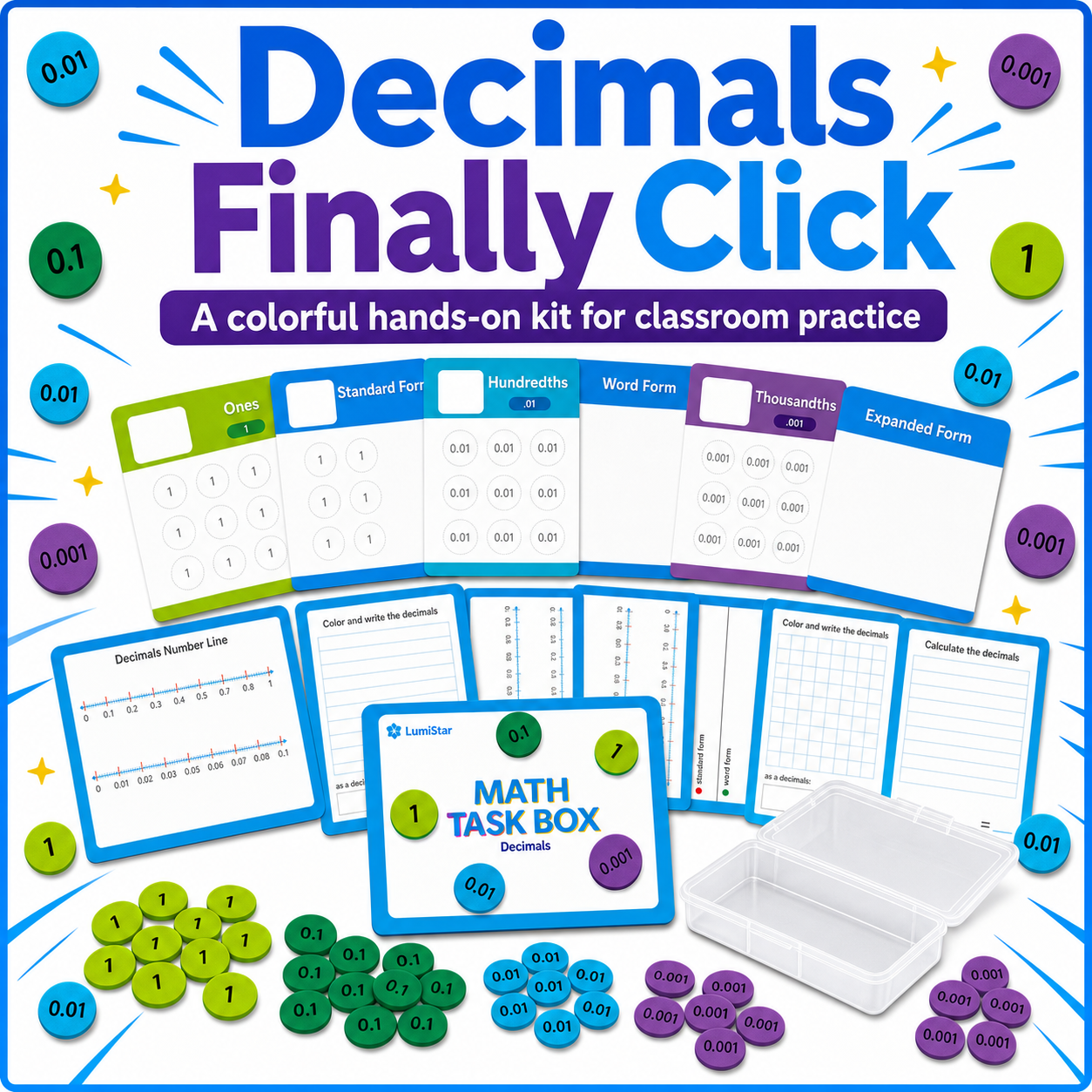LumiStar Math Task Box – Decimals