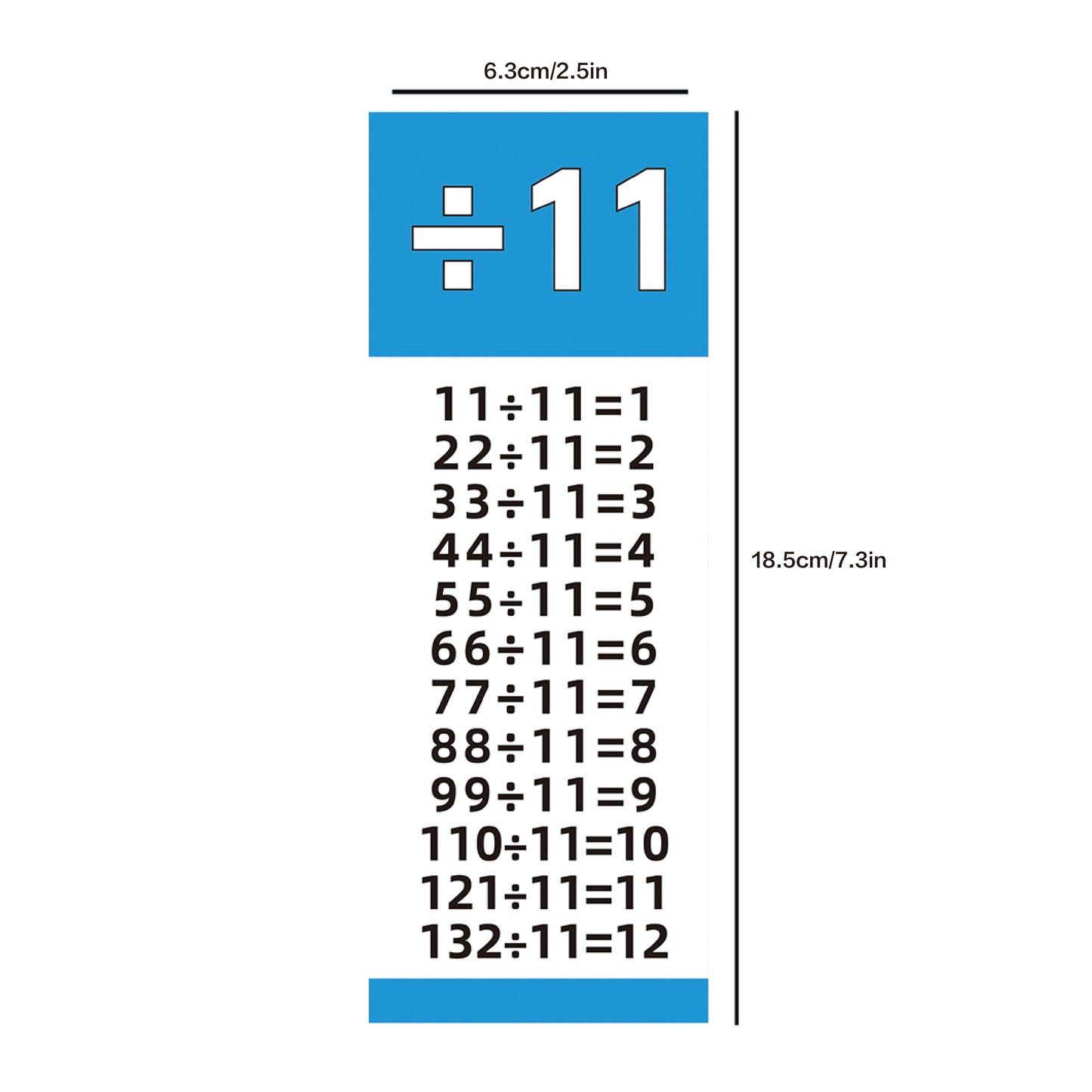 12×12 Division Flash Cards