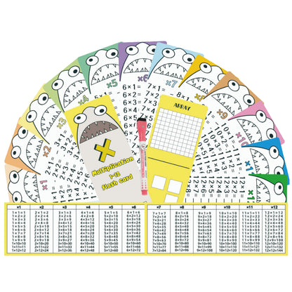 12×12 Multiplication Flash Cards
