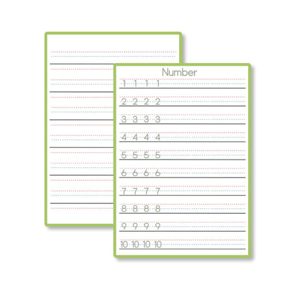 Practice Whiteboard - Number Tracing (5 Pcs)