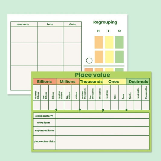 Practice Whiteboard - Place Value (5 Pcs)