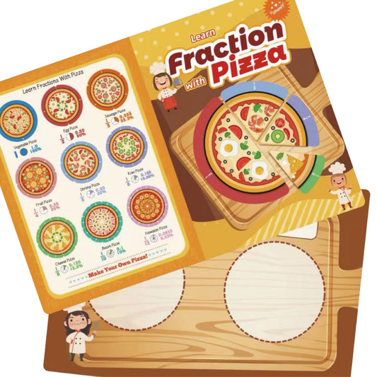 Pizza Fraction Set (Magnetic Tiles + Game Folder)