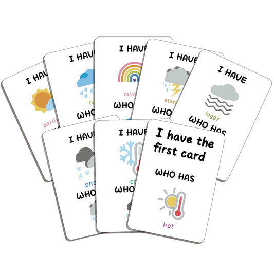 "I Have, Who Has" Cards - Weather