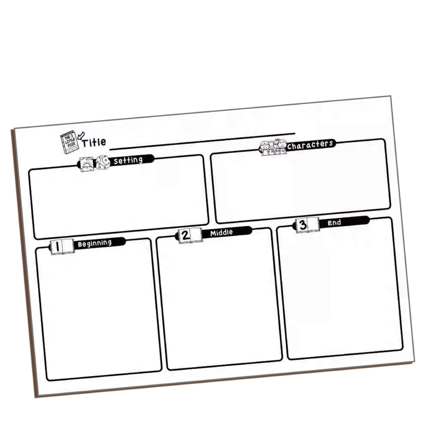 Story Map Practice Papers (50 Sheets)