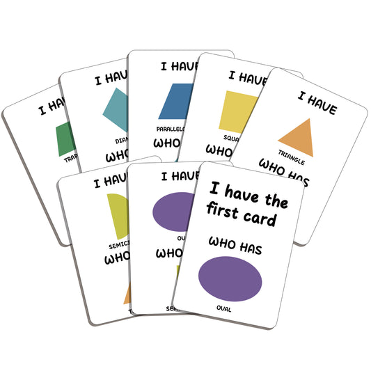 "I Have, Who Has" Cards - Shapes