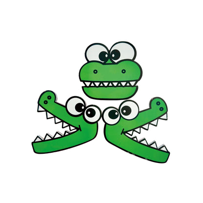 Magnetic Foam 100 Number Board + Bug & Croc Head Set