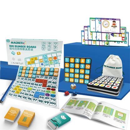 Magnetic Foam 100 Number Board + Magnetic Ten-Frame
