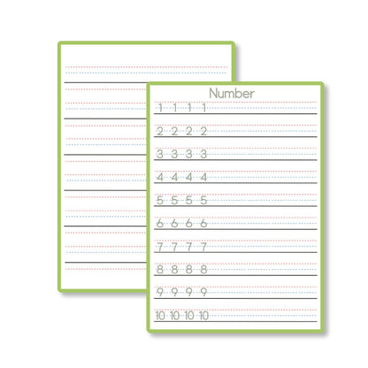 Practice Whiteboard - Number Tracing (5 Pcs)