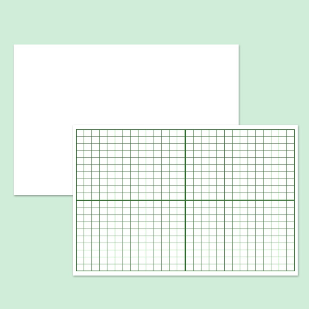 Practice Whiteboard - Coordinate Axis (5 Pcs)