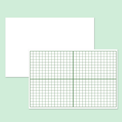 Practice Whiteboard - Coordinate Axis (5 Pcs)
