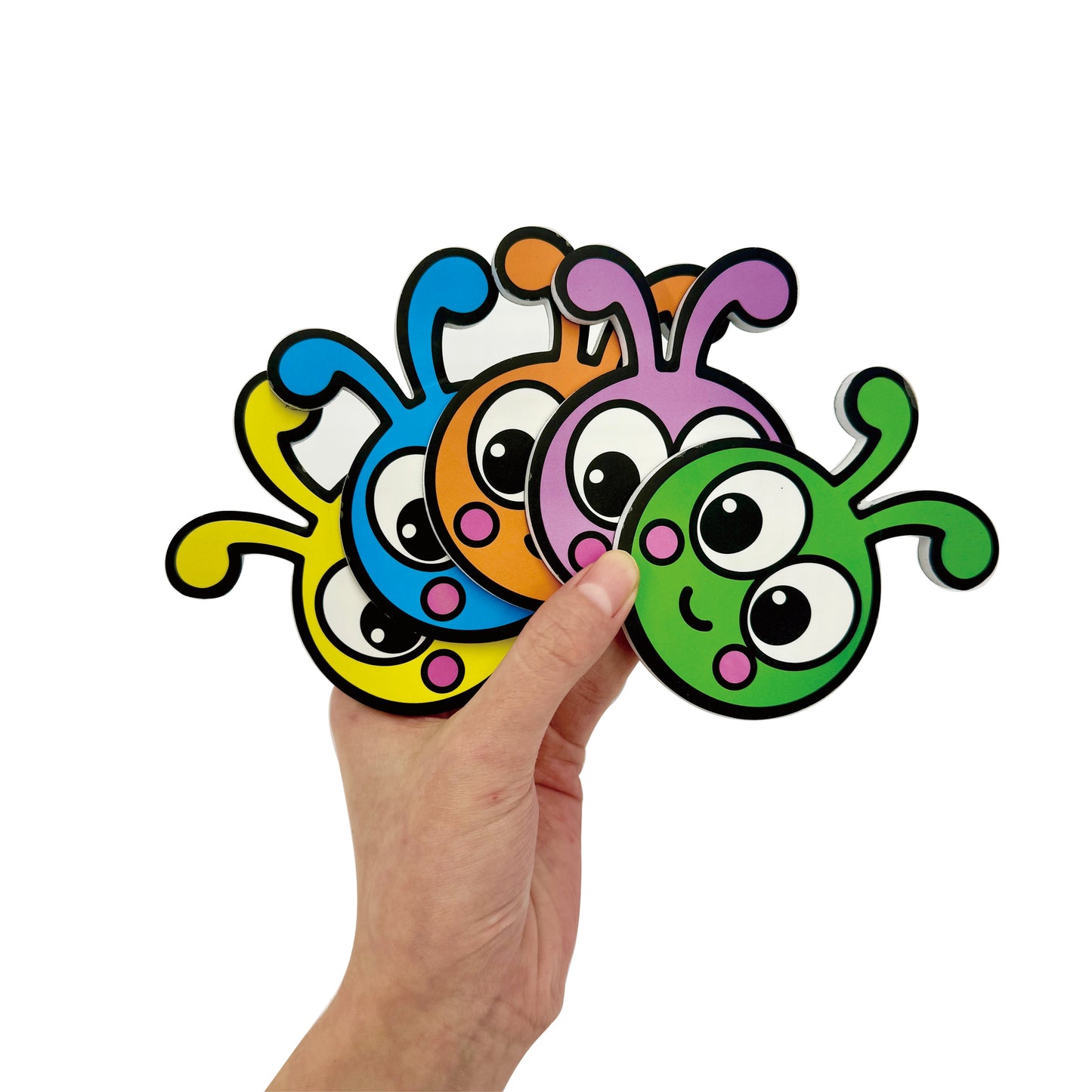 Magnetic Foam 100 Number Board + Bug & Croc Head Set