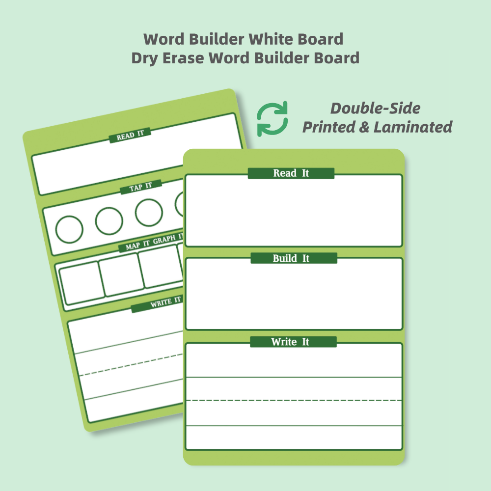 Practice Whiteboard - Word Spelling (5 Pcs)