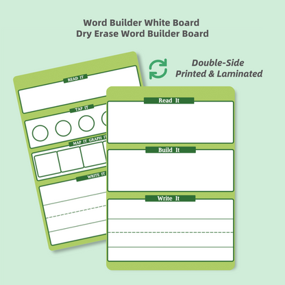 Practice Whiteboard - Word Spelling (5 Pcs)