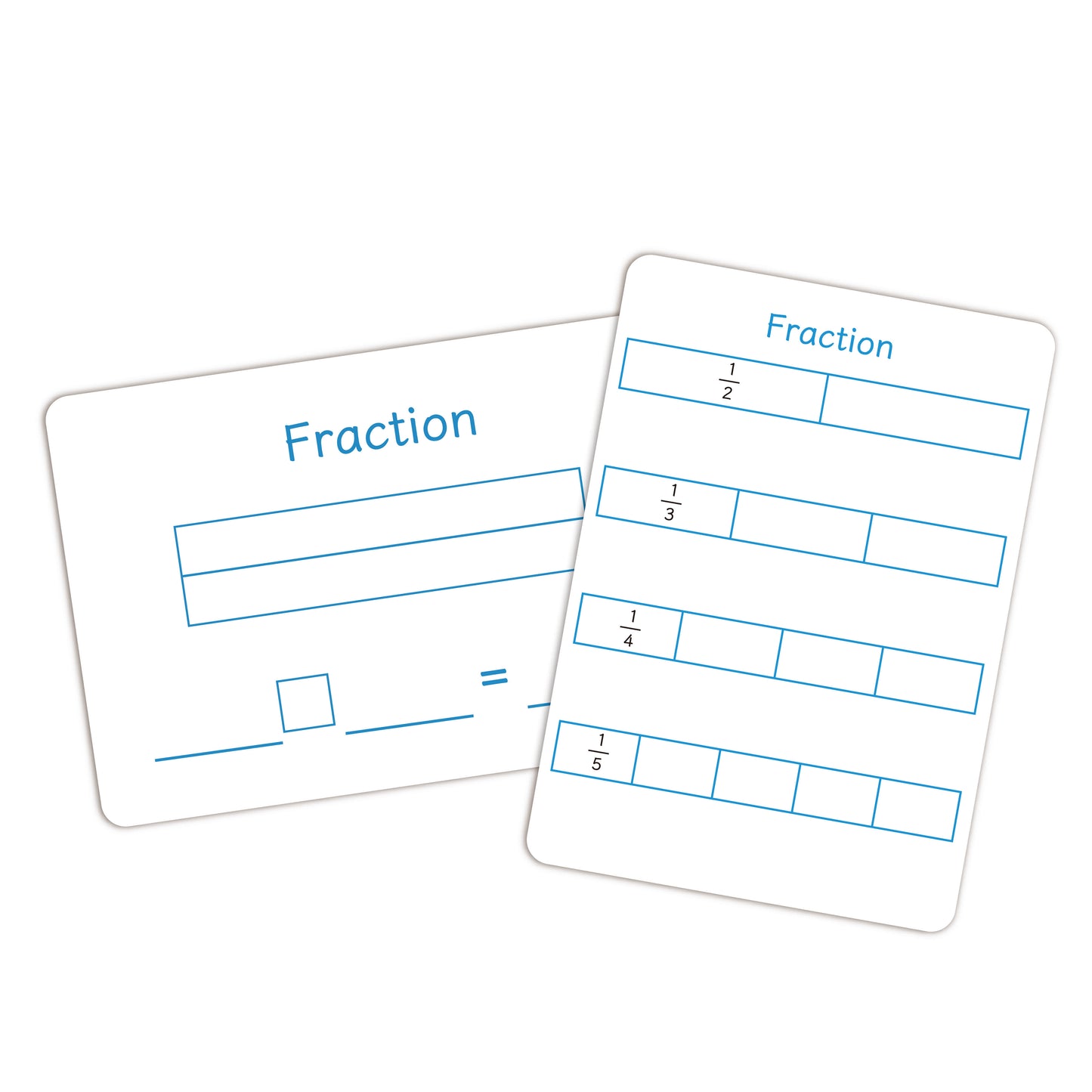 Fraction Tiles + Magnetic Whiteboards (2 Styles, 1 Unit Per Style)
