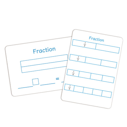 Fraction Tiles + Magnetic Whiteboards (2 Styles, 1 Unit Per Style)