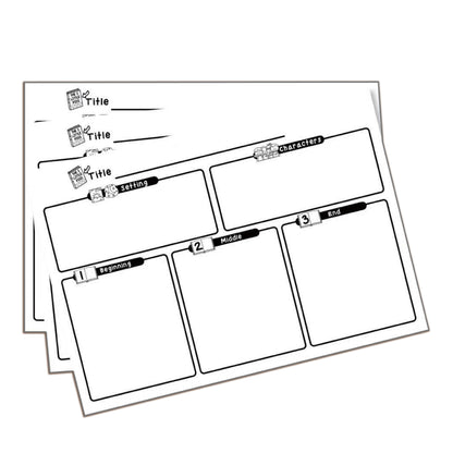 Story Map Practice Papers (50 Sheets)