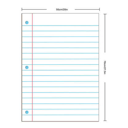 Large Dry-Erase Lined Posters  Size : 20 x 28" (2 Pcs)