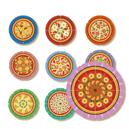 Pizza Fraction Magnetic Tiles