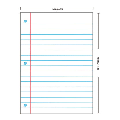 Large Dry-Erase Lined Posters  Size : 20 x 28" (2 Pcs)