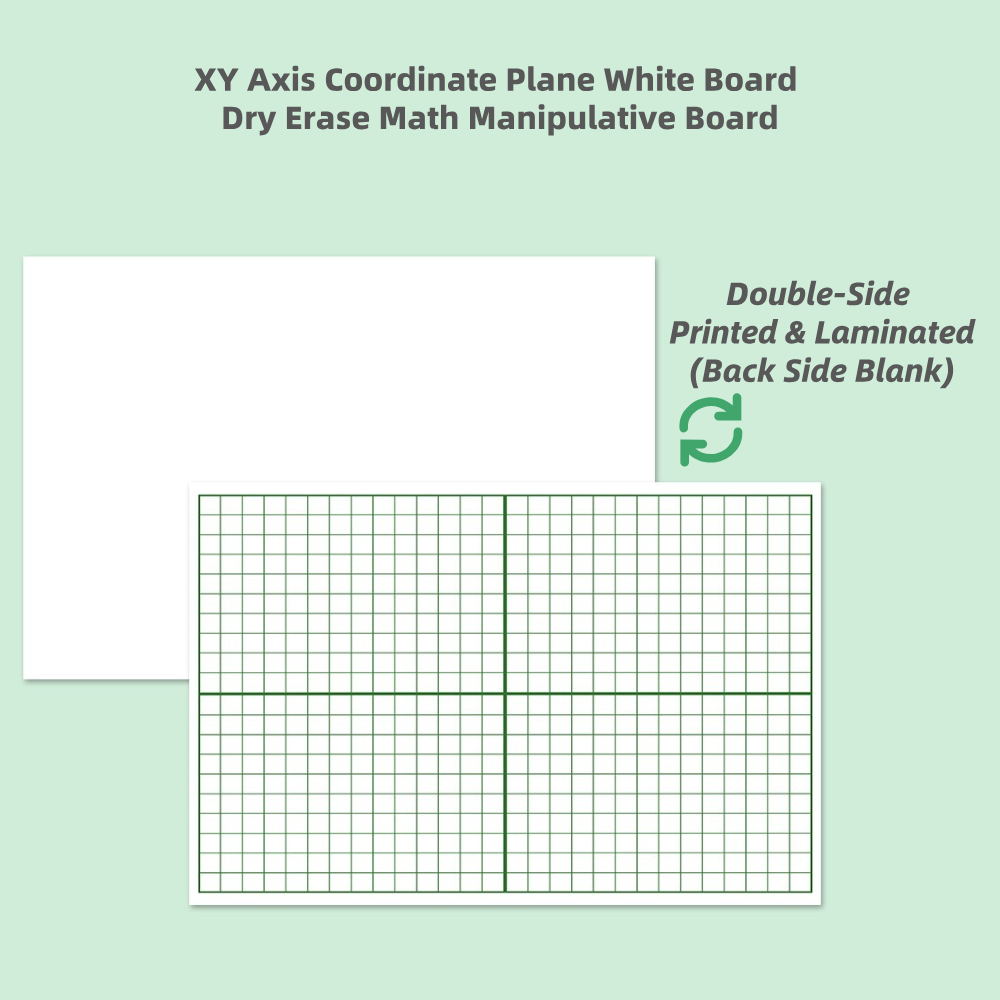 Practice Whiteboard - Coordinate Axis (5 Pcs)