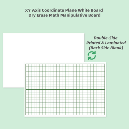 Practice Whiteboard - Coordinate Axis (5 Pcs)