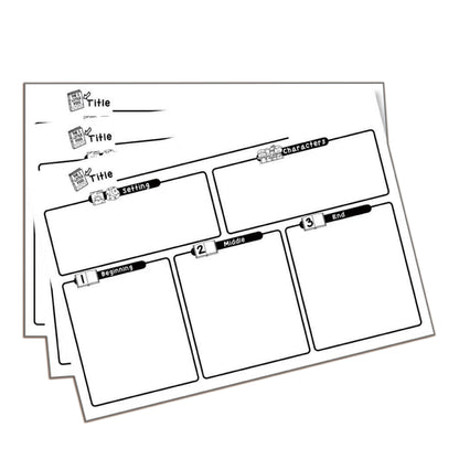 Story Map Practice Papers (50 Sheets)