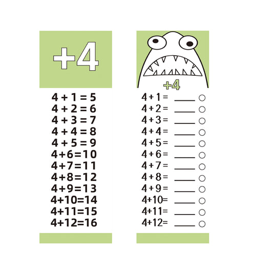 Addition Flash Cards