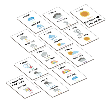 "I Have, Who Has" Cards - Weather