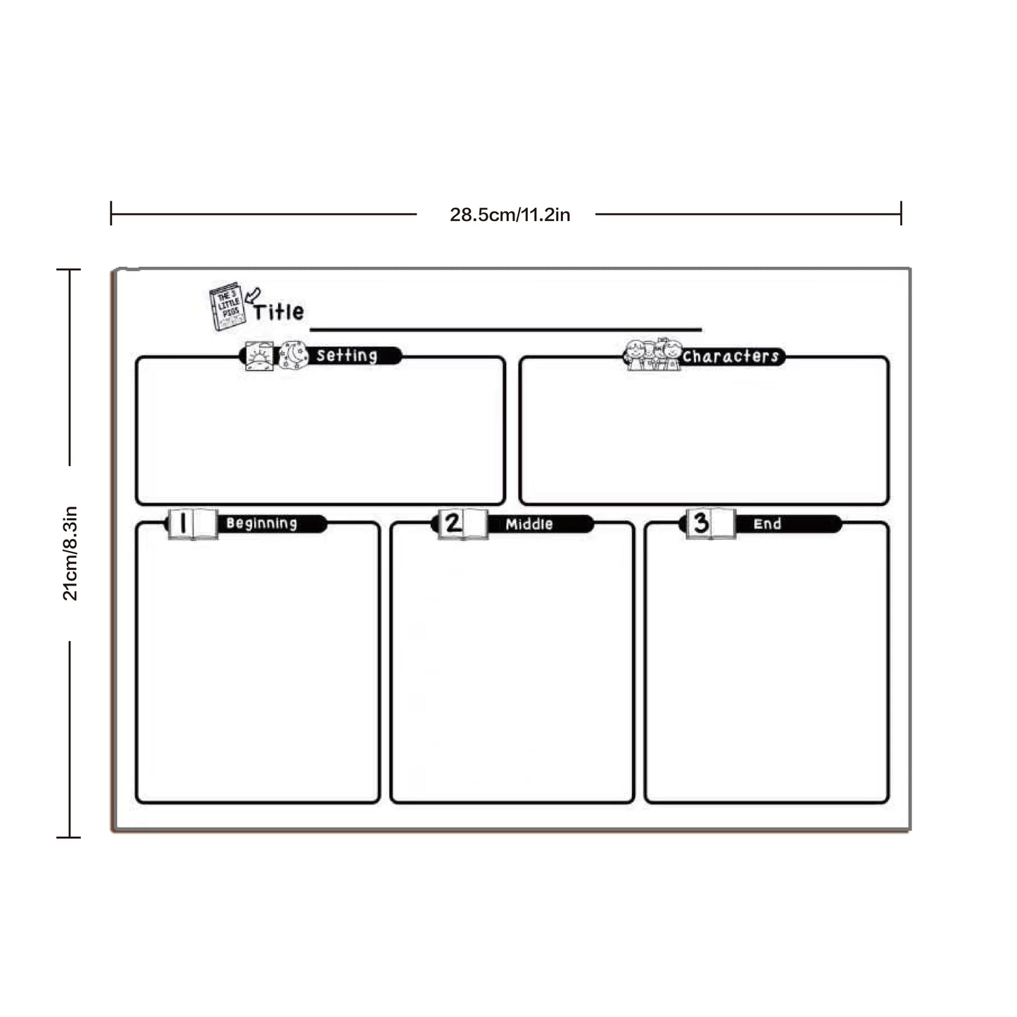Story Map Practice Papers (50 Sheets)