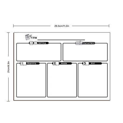 Story Map Practice Papers (50 Sheets)