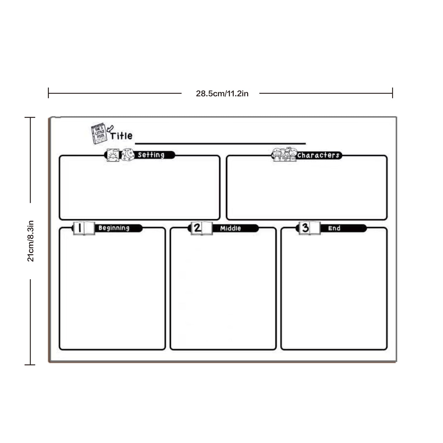 Story Map Practice Papers (50 Sheets)